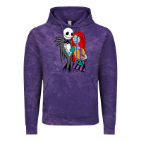 Cloud Purple jack  and sally Vintage Hoodie - linhVisuals