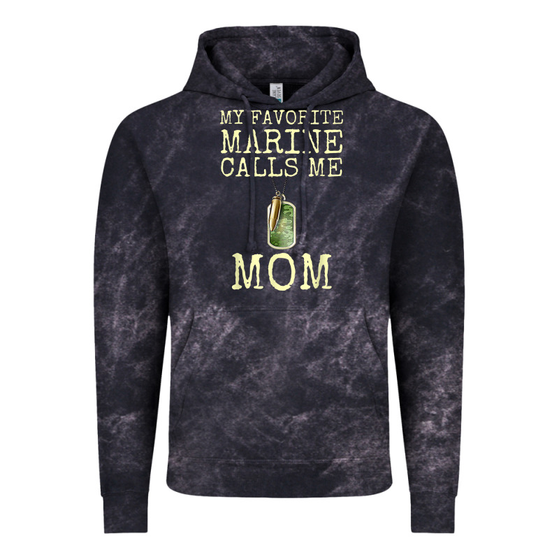 My Favorite Marine Calls Me Mom Vintage Hoodie by linhVisuals | Teevron