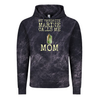 Cloud Black my favorite marine calls me mom Vintage Hoodie - linhVisuals