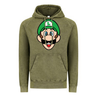 Vintage Olive luigi Vintage Hoodie - linhVisuals