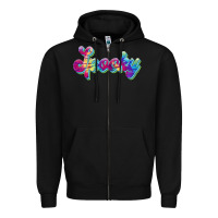 Black spooky Zipper Hoodie - JahusDesignShop