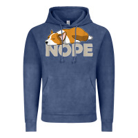 Vintage Denim nope lazy corgi Vintage Hoodie - linhVisuals