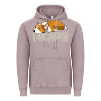 Vintage Zinc nope lazy corgi Vintage Hoodie - linhVisuals