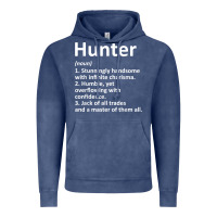Vintage Denim hunter definition personalized name funny birthday gift idea t shirt Vintage Hoodie - linhVisuals