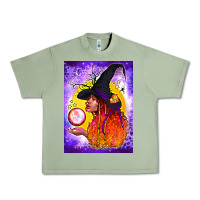 Oil Green witch with crystal ball air freshener Urban Heavy Tee - BundleAndBundleShop