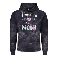 Cloud Black happiness is being a noni ever women floral decor Vintage Hoodie - linhVisuals