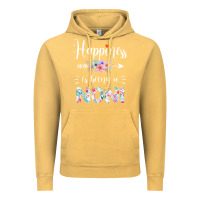 Vintage Mustard happiness is being a noni ever women floral decor Vintage Hoodie - linhVisuals