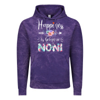 Cloud Purple happiness is being a noni ever women floral decor Vintage Hoodie - linhVisuals