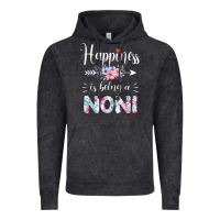 Happiness Is Being A Noni Ever Women Floral Decor Vintage Hoodie | Teevron