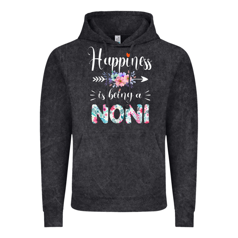 Happiness Is Being A Noni Ever Women Floral Decor Vintage Hoodie by linhVisuals | Teevron