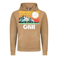 Vintage Camel ojai california mountains & sun retro 80s graphic Vintage Hoodie - linhVisuals