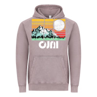 Vintage Zinc ojai california mountains & sun retro 80s graphic Vintage Hoodie - linhVisuals