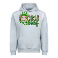 Heather Grey Lucky baby charolais calf Urban Hoodie - RanaPortraitStore