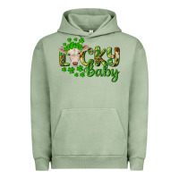 Pigment Oil Green Lucky baby charolais calf Urban Hoodie - RanaPortraitStore