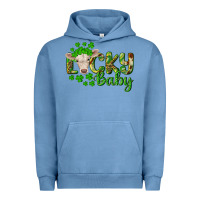 Pigment Pebble Blue Lucky baby charolais calf Urban Hoodie - RanaPortraitStore