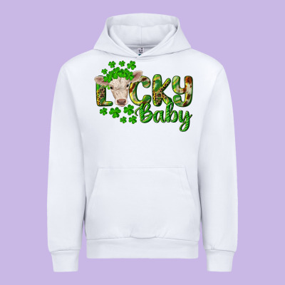 Lucky Baby Charolais Calf Urban Hoodie Designed By Ranaportraitstore
