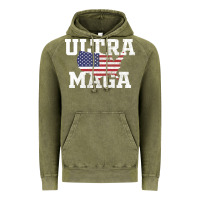Vintage Olive ULTRA MAGA Vintage Hoodie - linhVisuals