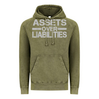 Vintage Olive assets over liabilities mens t shirt Vintage Hoodie - linhVisuals