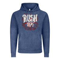 Vintage Denim Rush 1974 Vintage Hoodie - linhVisuals
