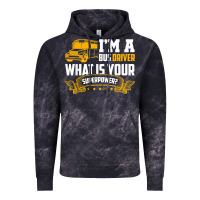 Cloud Black i'm a bus driver what is your superpower driving school bus t shirt Vintage Hoodie - linhVisuals
