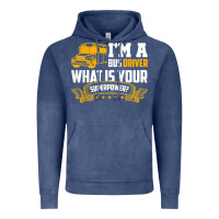 Vintage Denim i'm a bus driver what is your superpower driving school bus t shirt Vintage Hoodie - linhVisuals