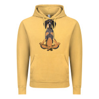 Vintage Mustard yoga fitness bluetick coonhound dog 363 bodybuilding Vintage Hoodie - linhVisuals