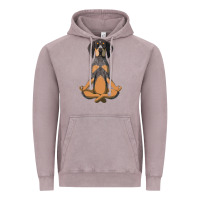 Vintage Zinc yoga fitness bluetick coonhound dog 363 bodybuilding Vintage Hoodie - linhVisuals
