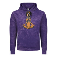 Cloud Purple yoga fitness bluetick coonhound dog 363 bodybuilding Vintage Hoodie - linhVisuals
