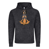 Vintage Black yoga fitness bluetick coonhound dog 363 bodybuilding Vintage Hoodie - linhVisuals