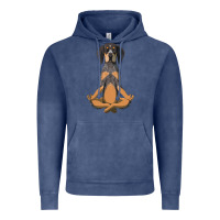 Vintage Denim yoga fitness bluetick coonhound dog 363 bodybuilding Vintage Hoodie - linhVisuals
