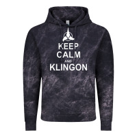 Cloud Black keep calm and klingon Vintage Hoodie - linhVisuals