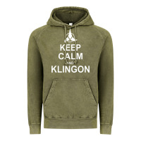 Vintage Olive keep calm and klingon Vintage Hoodie - linhVisuals