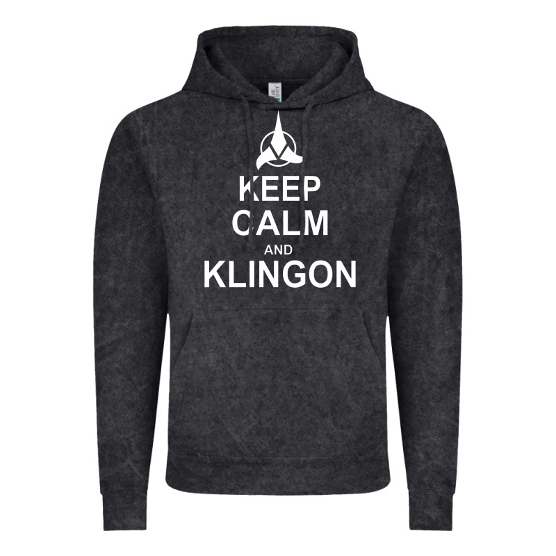 Keep Calm And Klingon Vintage Hoodie by linhVisuals | Teevron