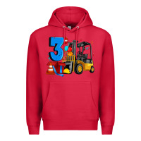 Cardinal forklift birthday three Premium Hoodie - Artiststas