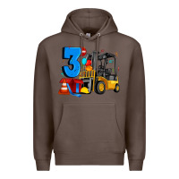 Coffee forklift birthday three Premium Hoodie - Artiststas