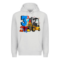 Dove Grey forklift birthday three Premium Hoodie - Artiststas