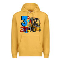 Mustard forklift birthday three Premium Hoodie - Artiststas