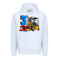 White forklift birthday three Premium Hoodie - Artiststas