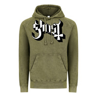 Vintage Olive ghost Vintage Hoodie - linhVisuals