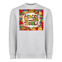 Heather Grey tacos and tequila Heavyweight Sweatshirt - RanaPortraitStore