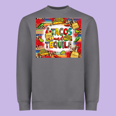Tacos And Tequila Heavyweight Sweatshirt Designed By Ranaportraitstore