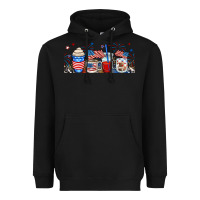 Black 4th of july coffe cups Heavyweight Hoodie - RanaPortraitStore