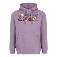Lavender 4th of july coffe cups Heavyweight Hoodie - RanaPortraitStore