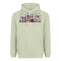 Matcha 4th of july coffe cups Heavyweight Hoodie - RanaPortraitStore