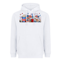 White 4th of july coffe cups Heavyweight Hoodie - RanaPortraitStore