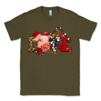 Army Green love with pig olivia Classic Tee - OliviaCreatesArt