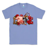 Colony Blue love with pig olivia Classic Tee - OliviaCreatesArt