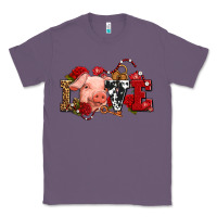 Lavender love with pig olivia Classic Tee - OliviaCreatesArt