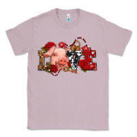 Lilac love with pig olivia Classic Tee - OliviaCreatesArt