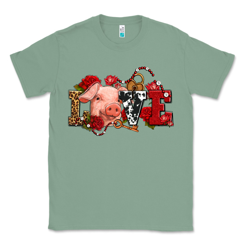 Love With Pig Olivia Classic Tee by OliviaCreatesArt | Teevron
